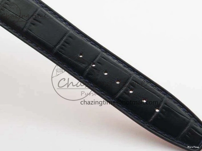 MIROTIME 0512 MoistureWicking Da Vinci IW356601 SS MKF 1:1 Best Edition Blue Dial On Black Leather Strap A 7233